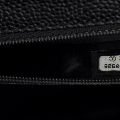 Chanel Caviar Quilted Jumbo Kelly Flap Black 11 of 12