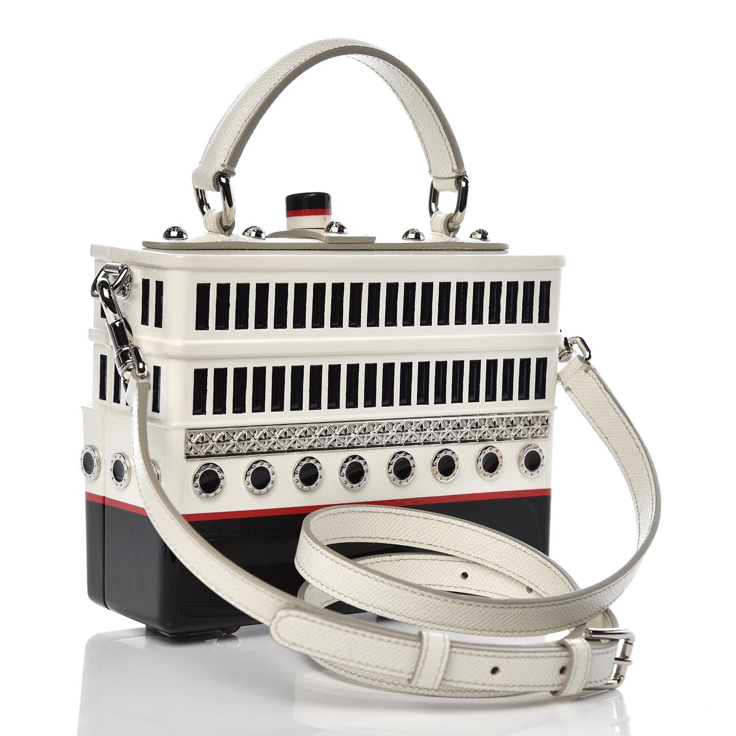 Dolce & Gabbana Dauphine Yacht Dipinto Bag White Multicolor 3 of 9