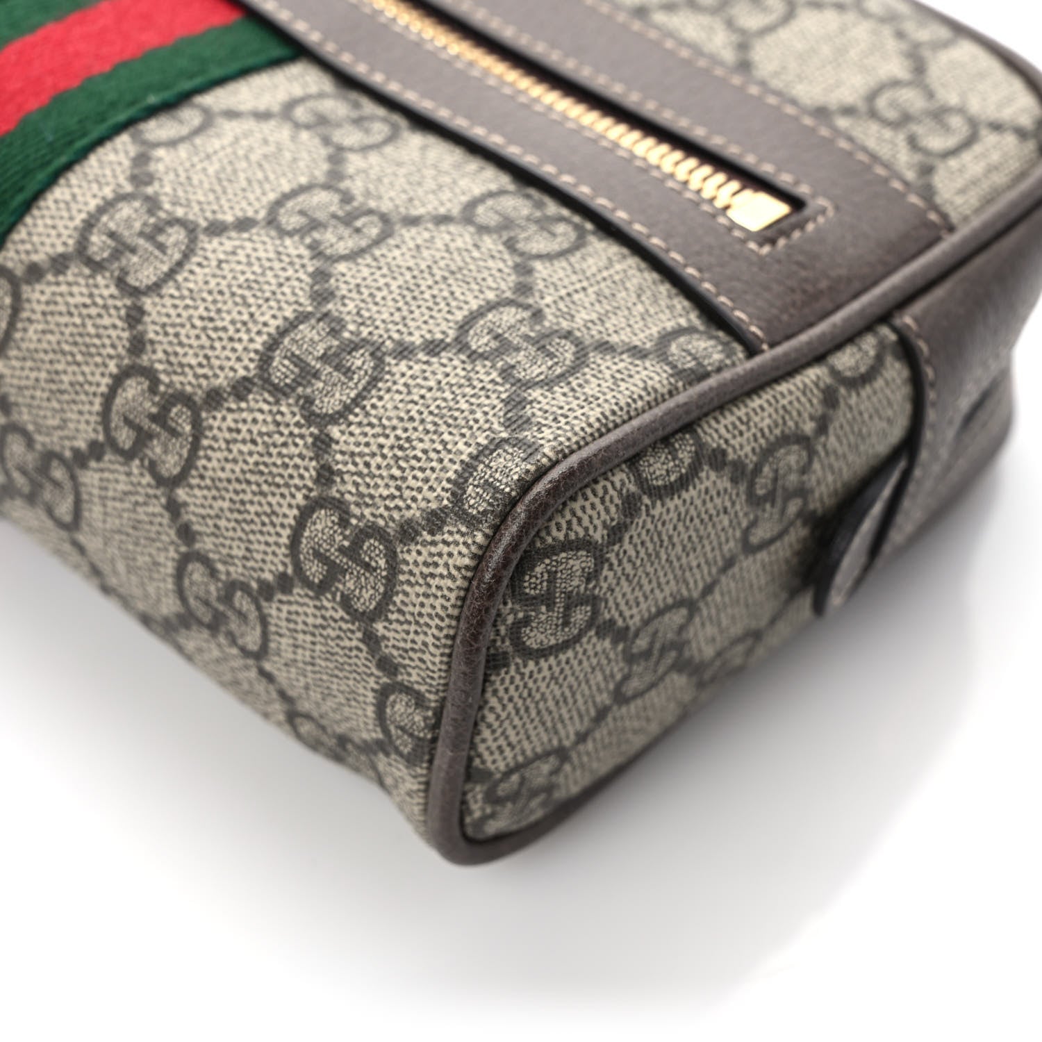 Gucci GG Supreme Monogram Web Small Ophidia Belt Bag 95 38 Dark Brown 11 of 12