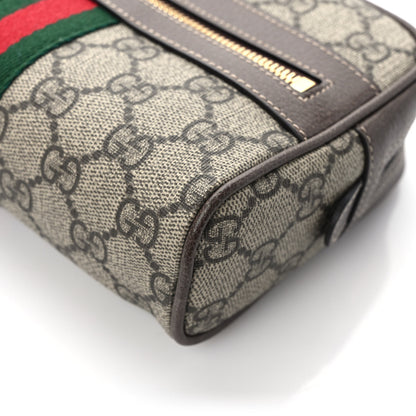 Gucci GG Supreme Monogram Web Small Ophidia Belt Bag 95 38 Dark Brown 11 of 12