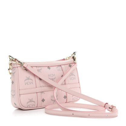 MCM Visetos Nappa Mini Delmy Chain Shoulder Bag Powder Pink 3 of 8