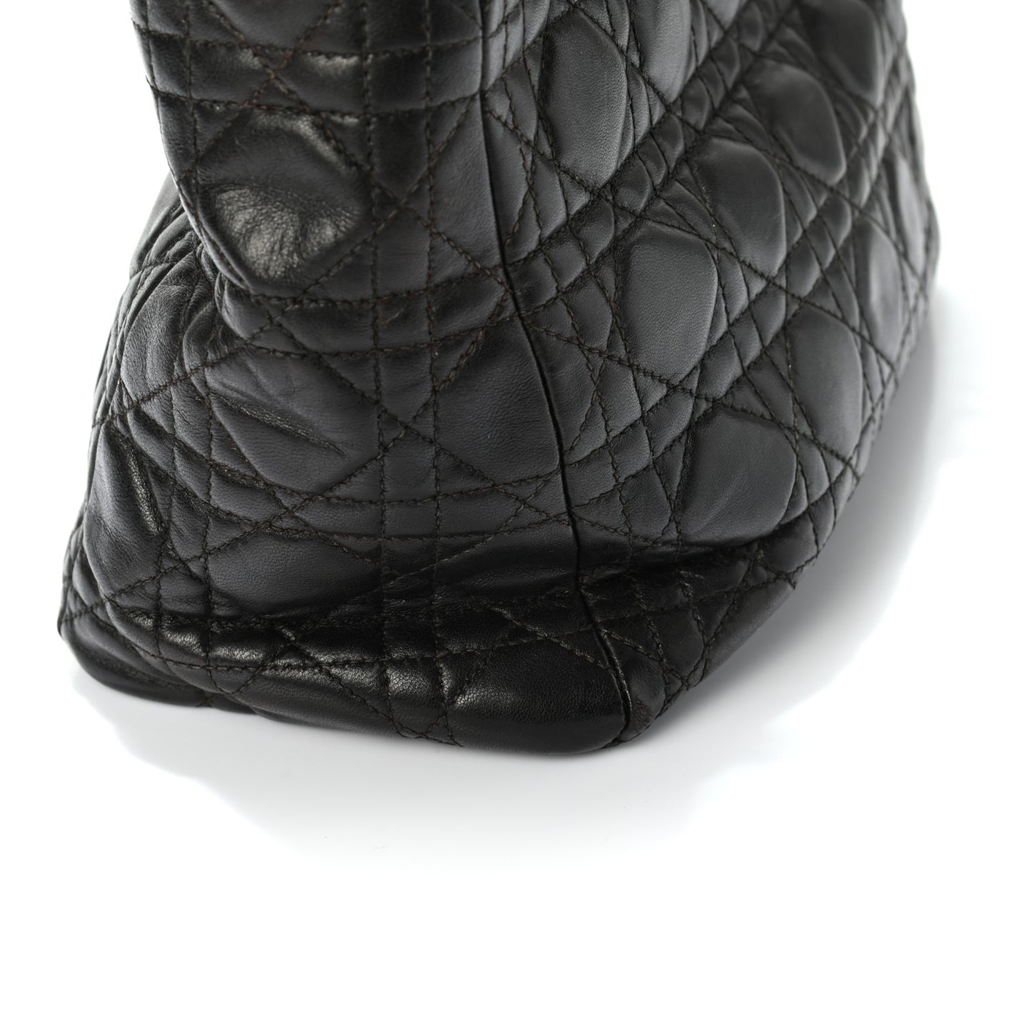 Lambskin Cannage Medium Lady Dior Black