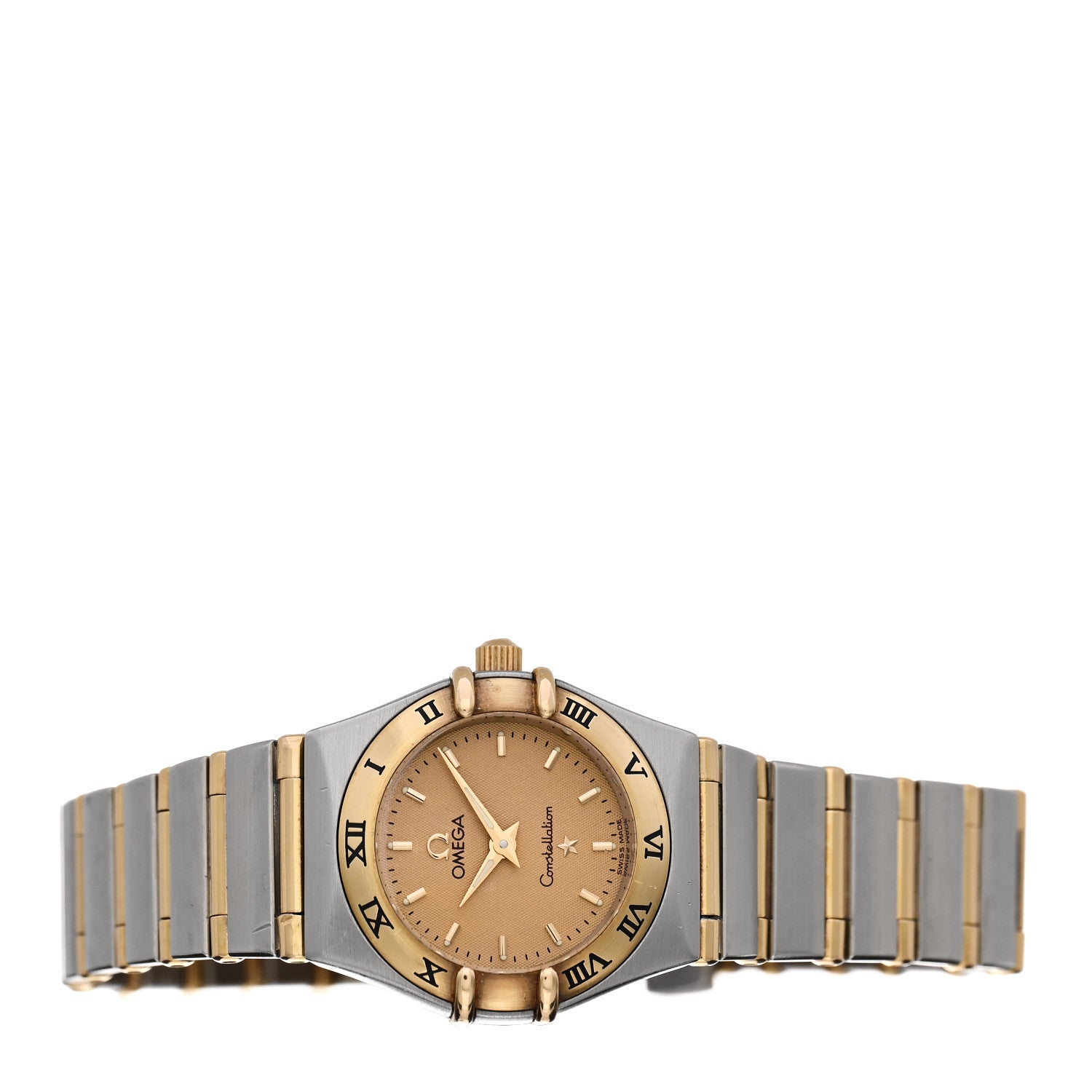Omega Stainless Steel 18K Yellow Gold 22mm Constellation Quartz Watch Champagne 1262.10 2 of 5