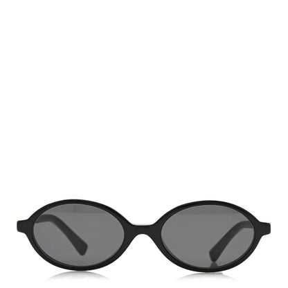 Miu Miu Acetate Oval Regard Sunglasses SMU04Z Black 2 of 10