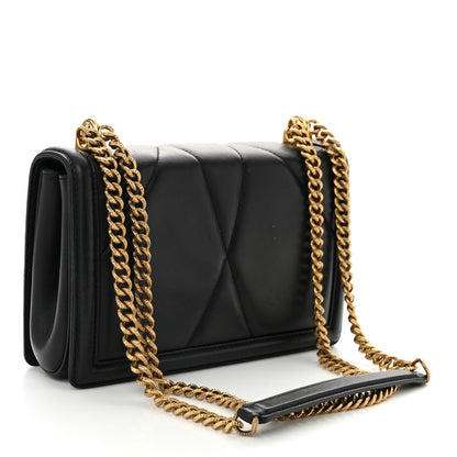 Dolce & Gabbana Calfskin Medium Devotion Crossbody Bag Black 3 of 13