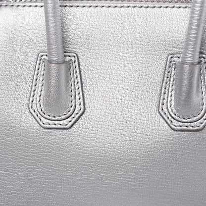 Givenchy Metallic Sugar Goatskin Mini Antigona Silver 10 of 13