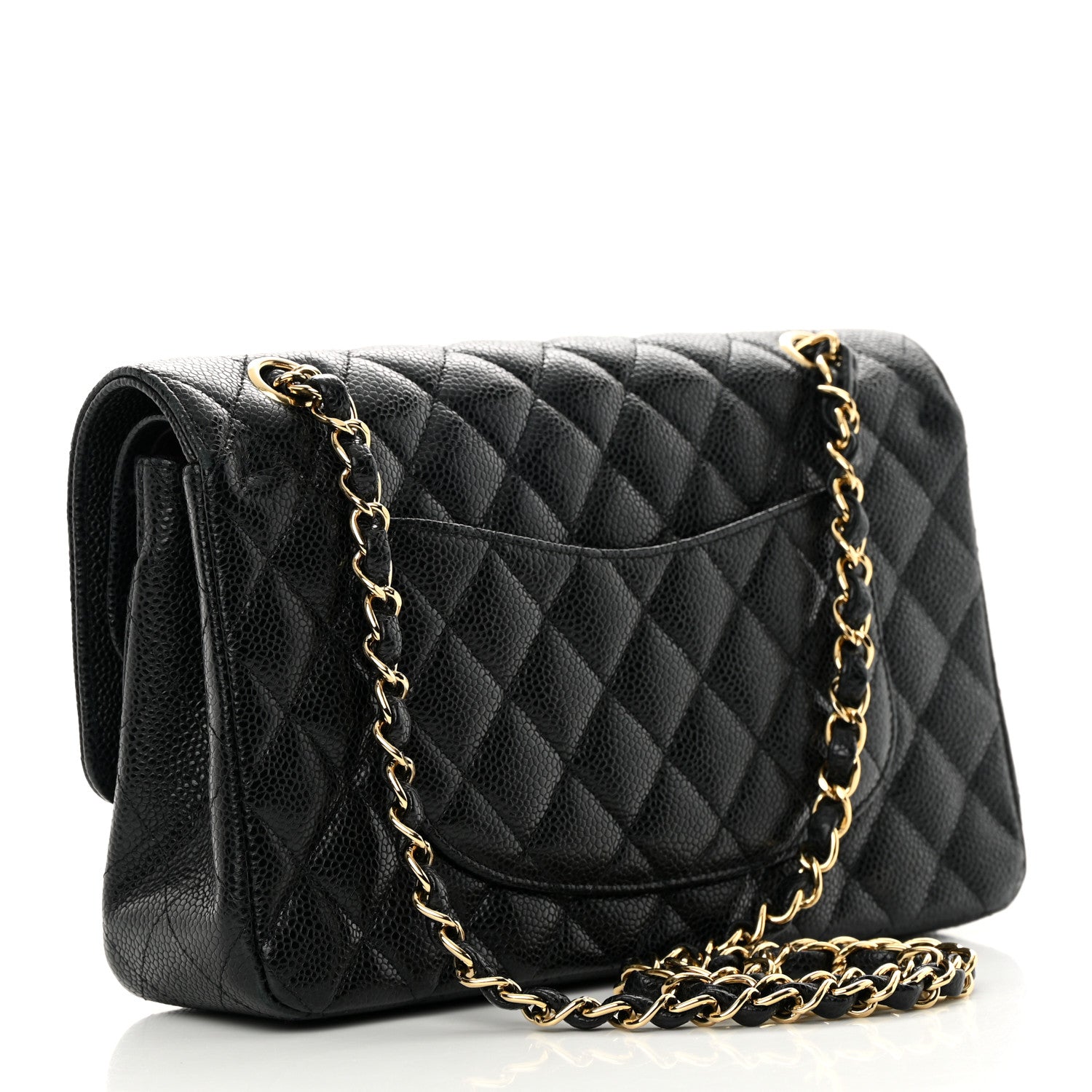 Chanel Caviar Quilted Medium Double Flap Black 3 of 16