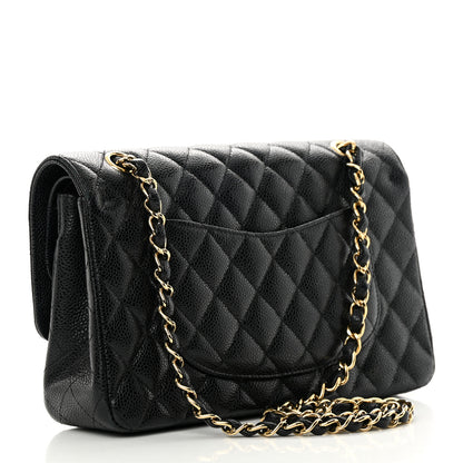 Chanel Caviar Quilted Medium Double Flap Black 3 of 16