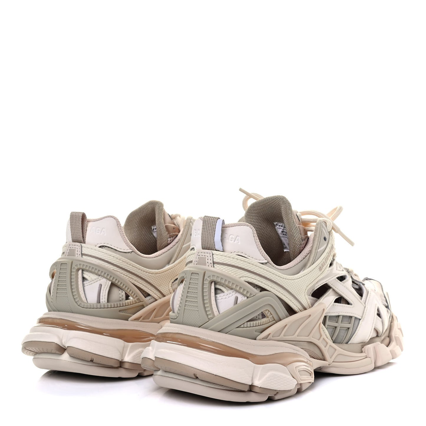 Rubber Mesh Bi-Color Womens Track.2 Open Sneakers 39 Nude