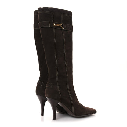 Louis Vuitton Suede High Boots 40 Brown 5 of 12
