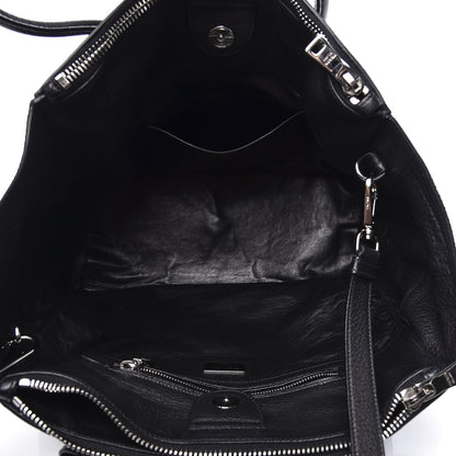 Prada Vitello Daino Twin Pocket Tote Black 4 of 13