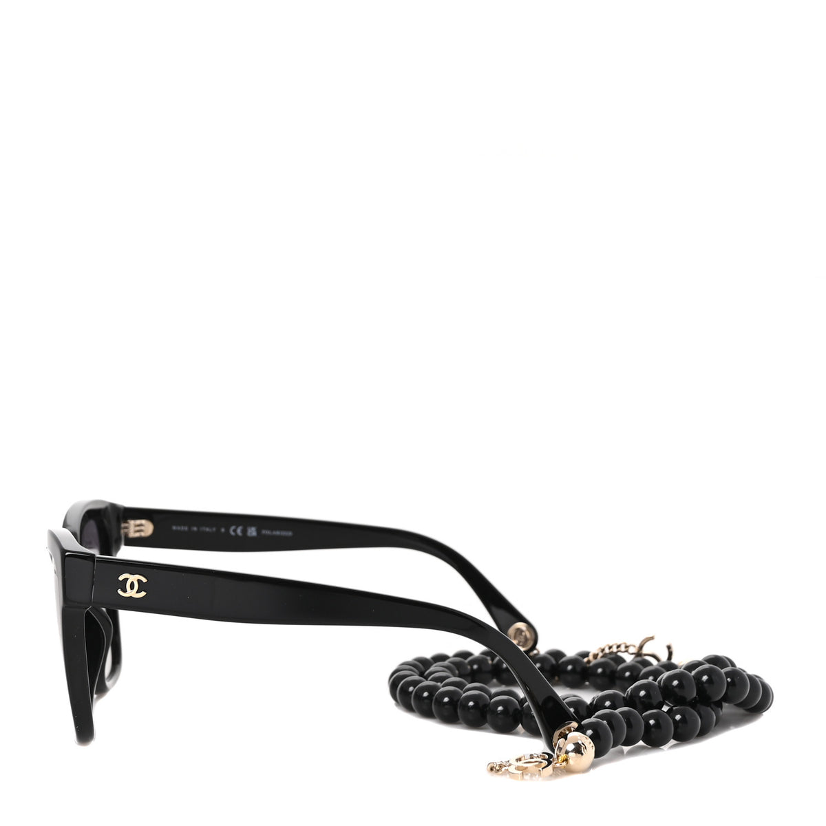 Chanel Acetate Chain Square Sunglasses 5487-A Black 3 of 8