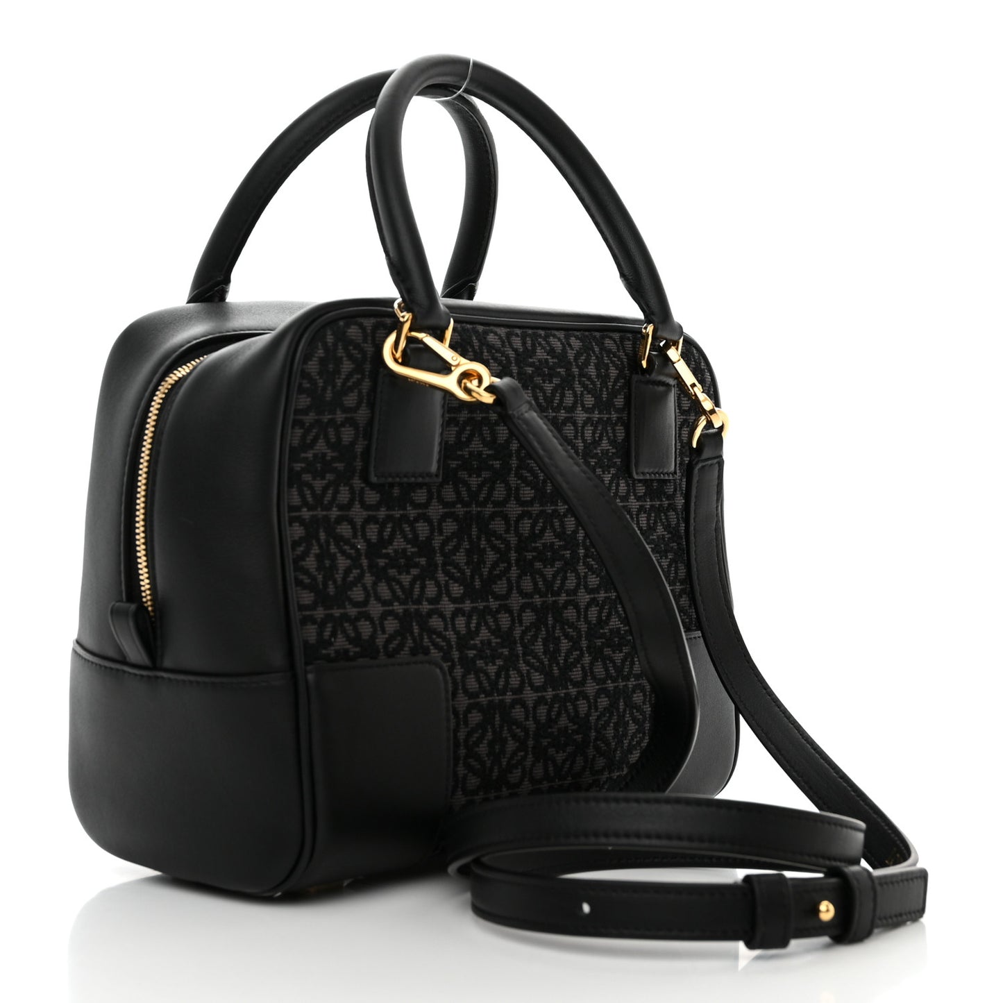 X SPIRITED AWAY Jacquard Calfskin No Face Amazona 19 Anthracite