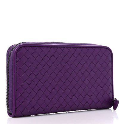 Bottega Veneta Nappa Intrecciato Zip Around Wallet Monalisa 3 of 8