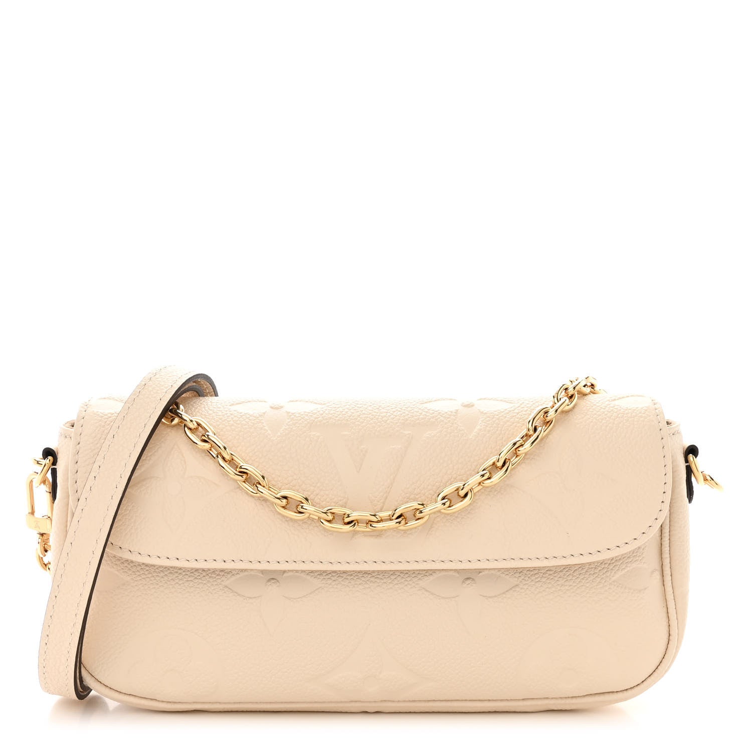 Louis Vuitton Empreinte Monogram Giant Ivy Wallet On Chain Cream 1 of 9