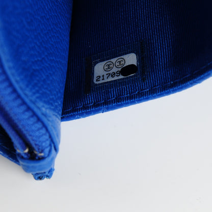 Chanel Caviar Quilted Wallet On Chain WOC Blue 8 of 8