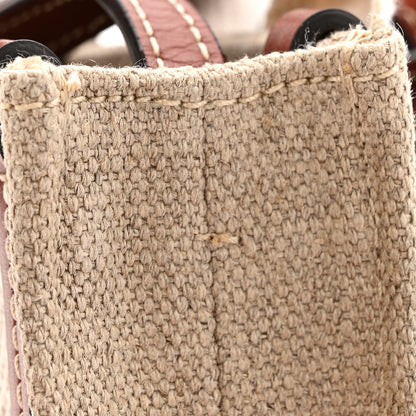 Chloe Cotton Calfskin Nano Woody Ribbon Tote White Brown 11 of 11