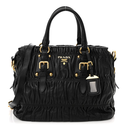 Prada Nappa Gaufre Tote Black 1 of 9
