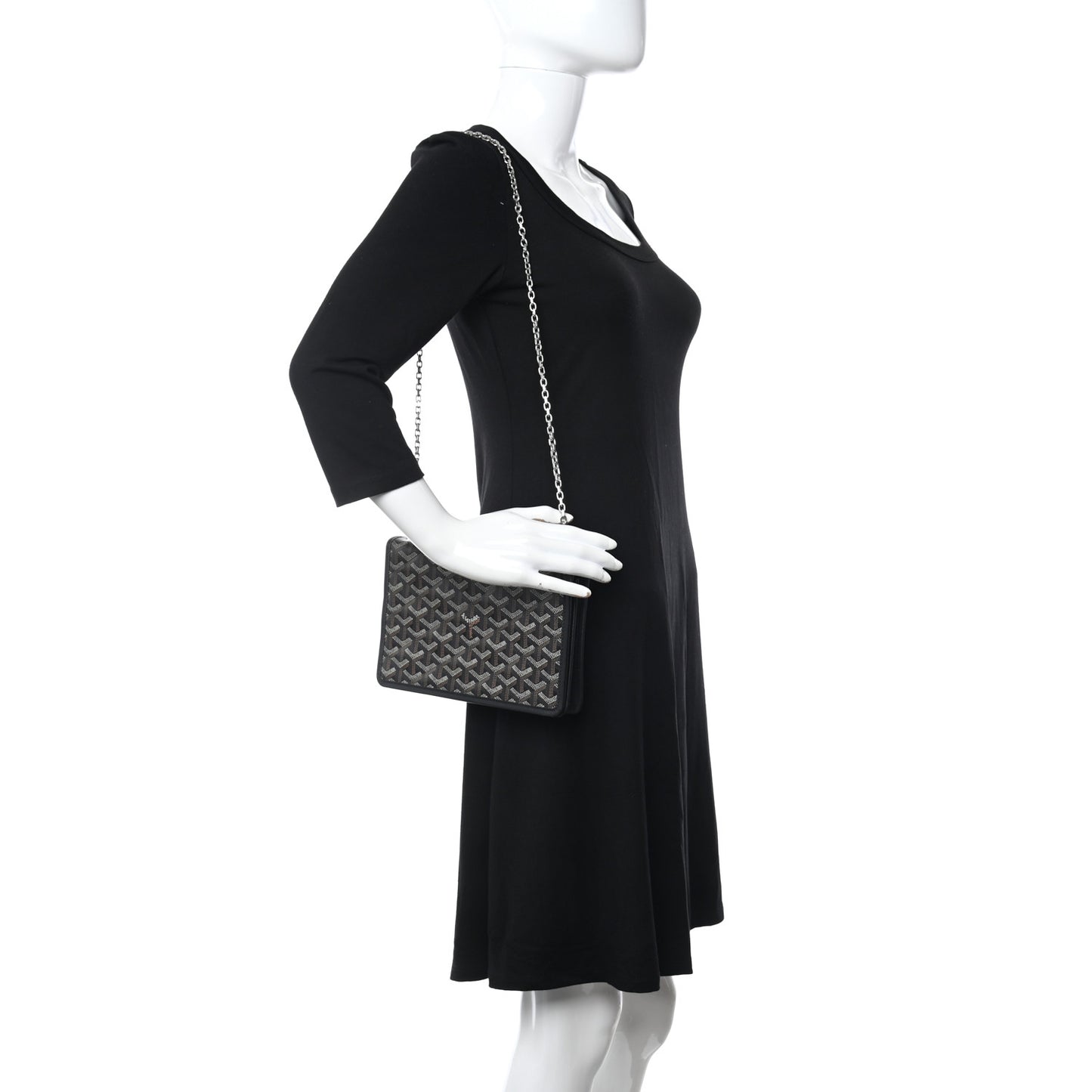 Goyardine Alexandre III Bag Black
