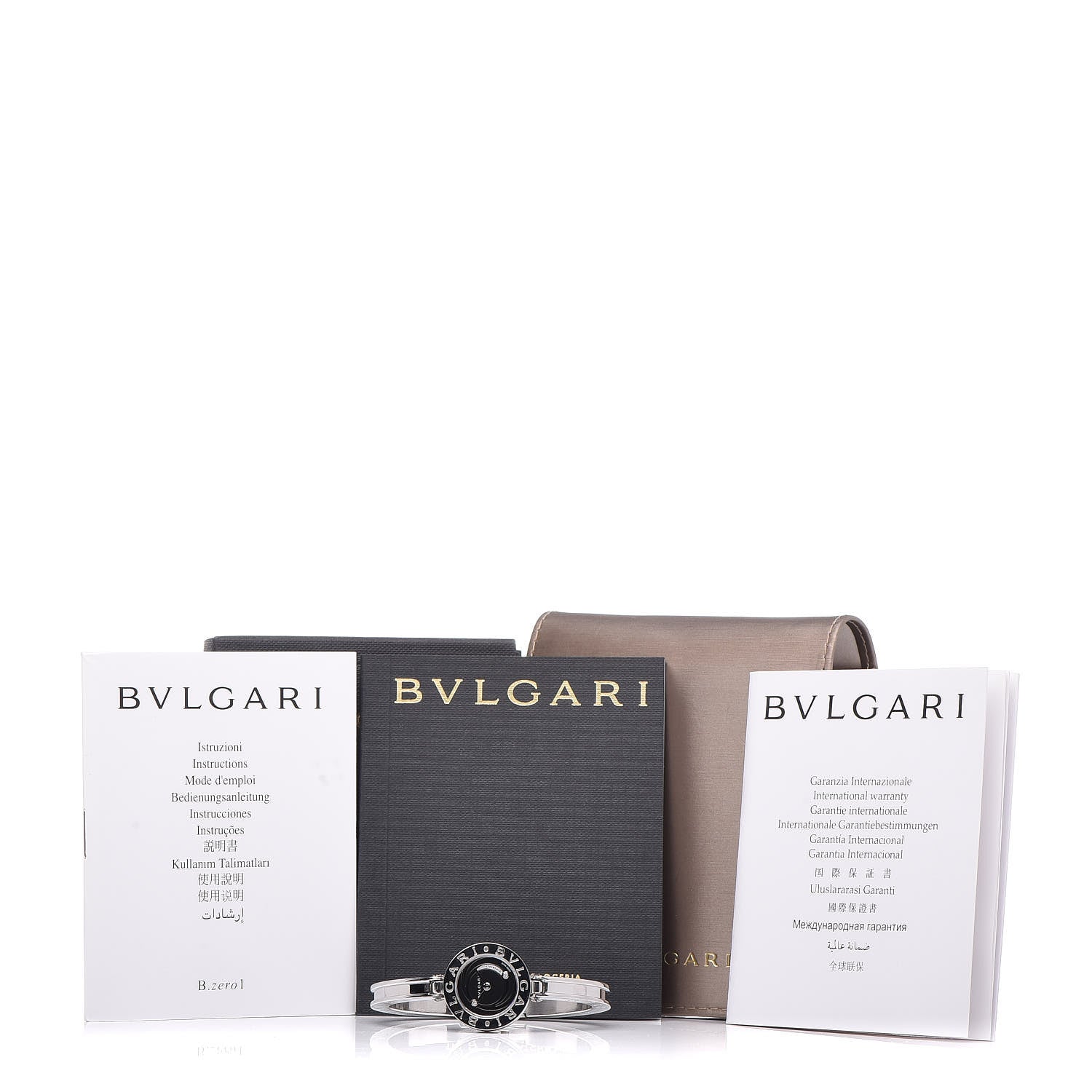 Bulgari Stainless Steel Diamond 22mm B.Zero1 Quartz Watch Black 9 of 9