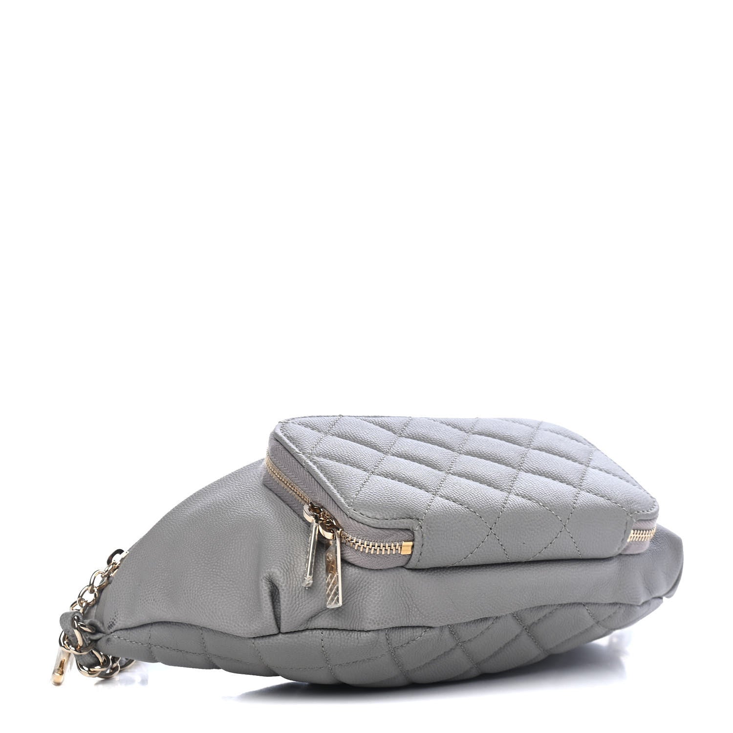 Chanel Caviar Quilted Business Affinity Waist Bag Grey 3 of 11
