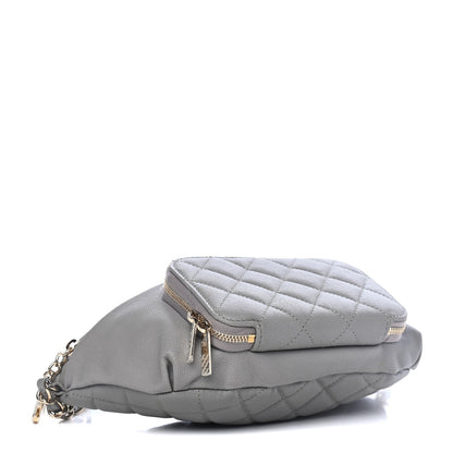 Chanel Caviar Quilted Business Affinity Waist Bag Grey 3 of 11