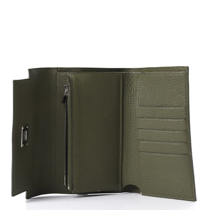Hermes Chevre Mysore Medium Kelly Wallet Vert Veronese 6 of 16