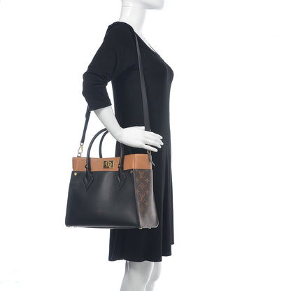 Louis Vuitton Calfskin Monogram On My Side Black 2 of 10