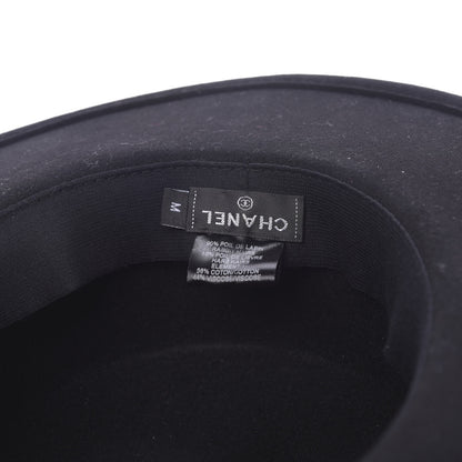 Chanel Felt Hat M Black White 4 of 7