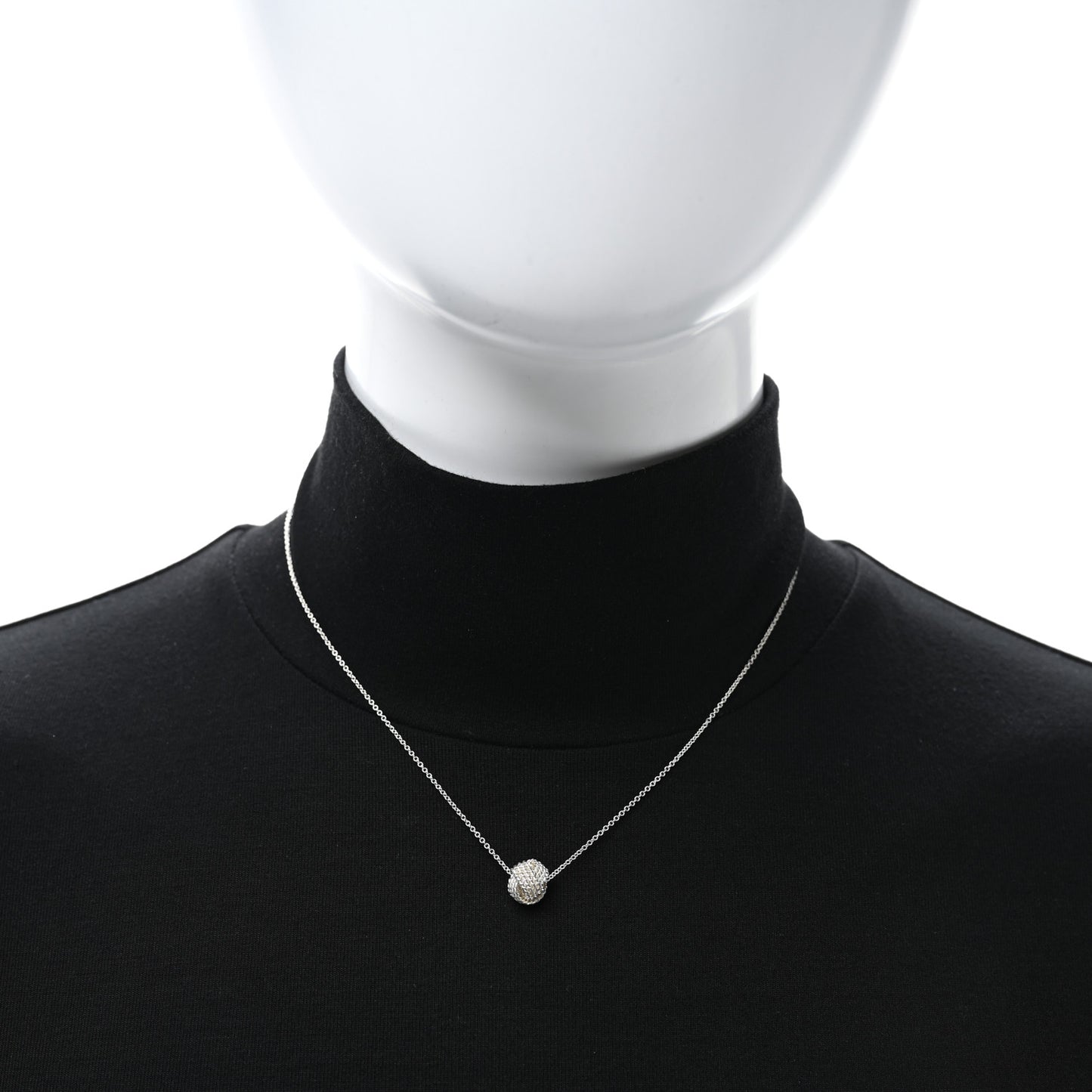 Sterling Silver Twist Knot Pendant Necklace