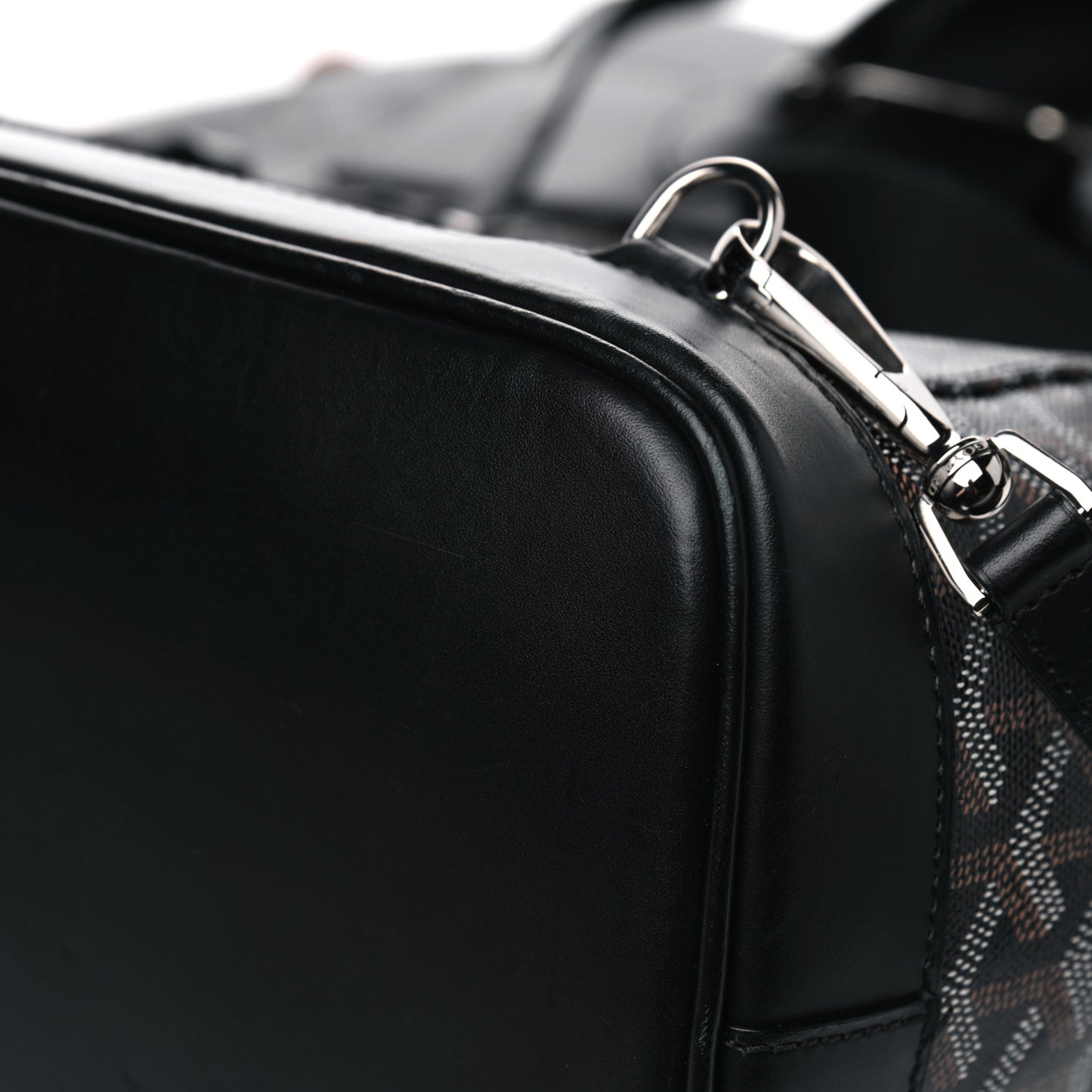 Goyardine Calfskin Alpin MM Backpack Black