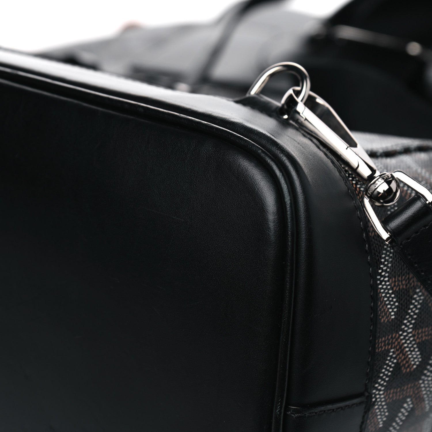 Goyard Goyardine Calfskin Alpin MM Backpack Black 10 of 12
