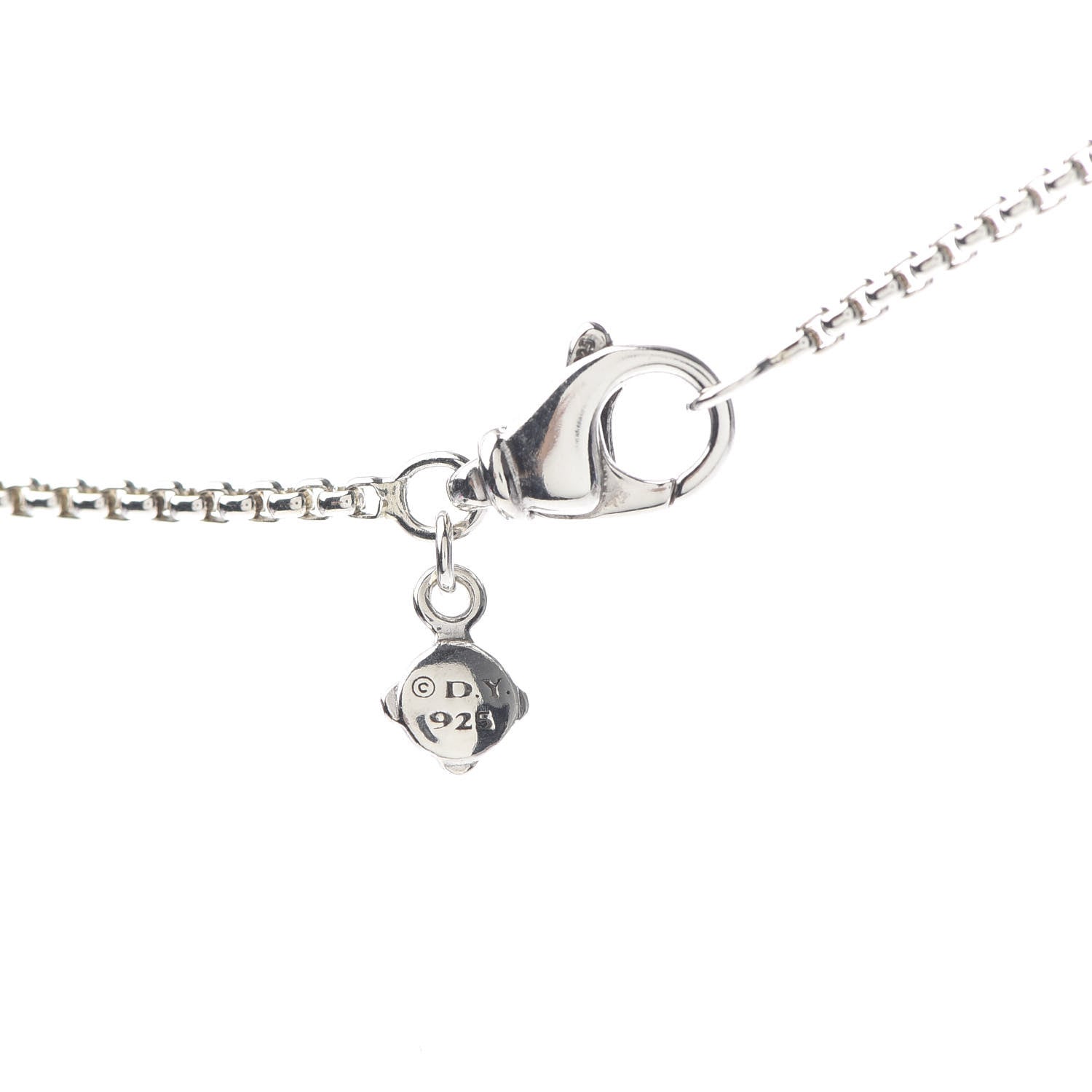 David Yurman Sterling Silver Diamond Pave 29mm Crossover Cross Necklace 7 of 7