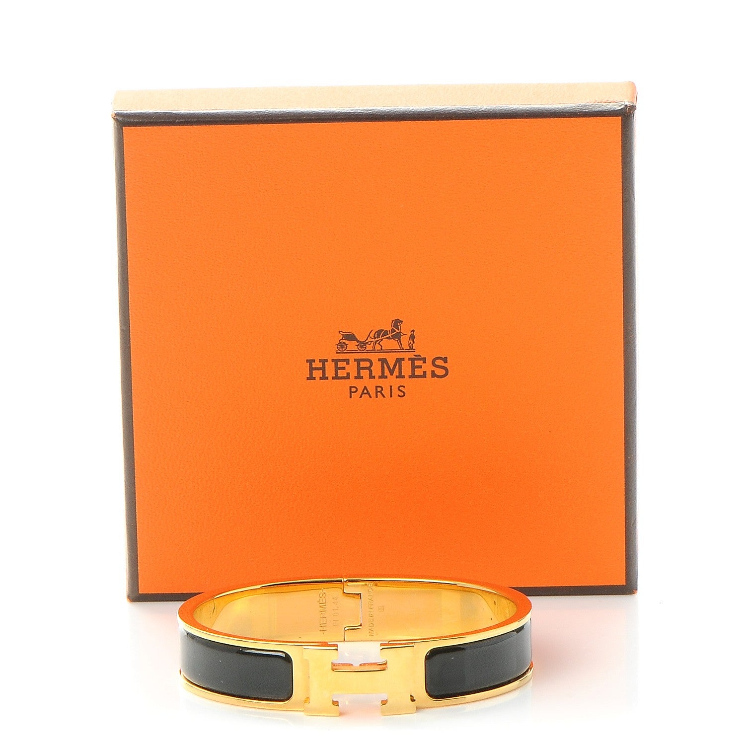 Hermes Enamel Narrow Clic Clac H Bracelet PM Black 5 of 5