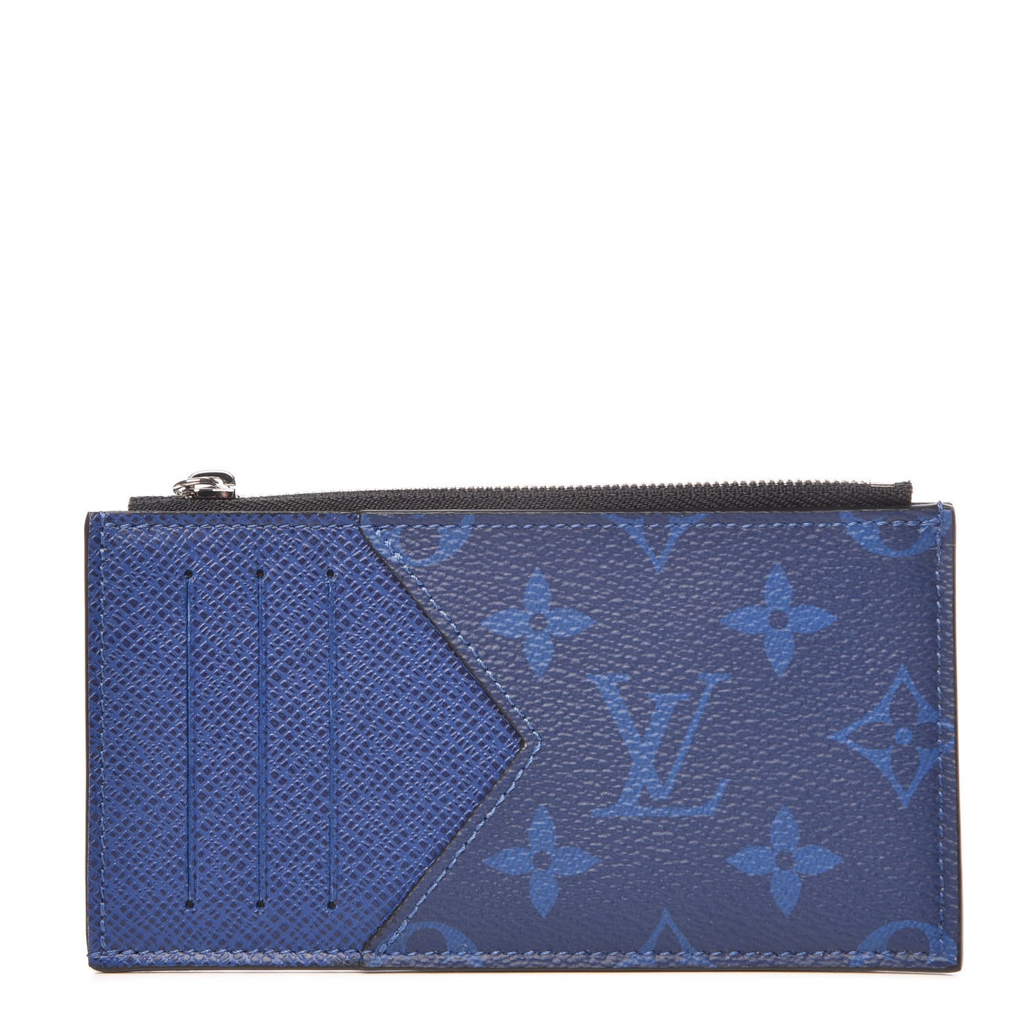 Monogram Taiga Coin Card Holder Cobalt