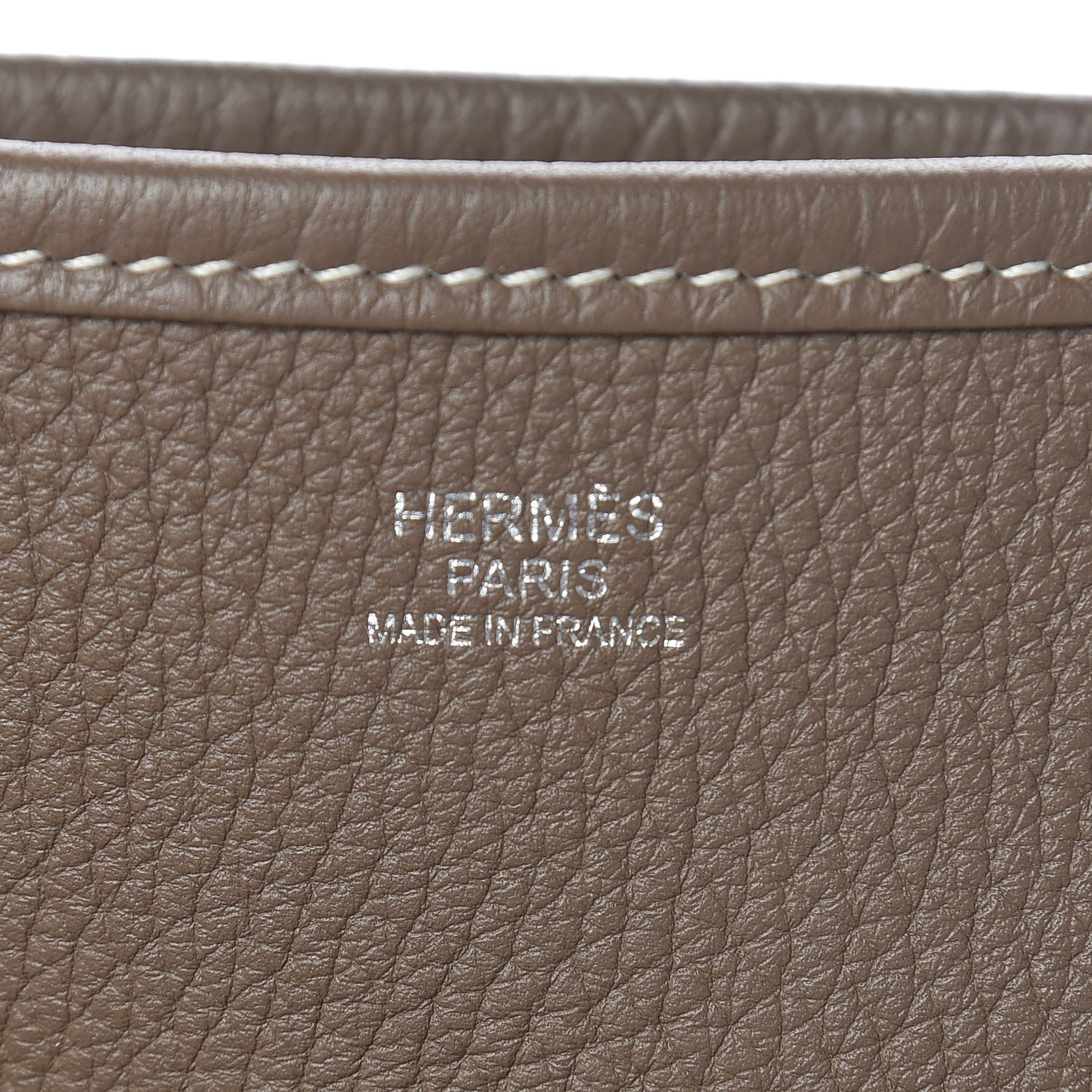 Hermes Taurillon Clemence Evelyne III GM Etoupe 6 of 11
