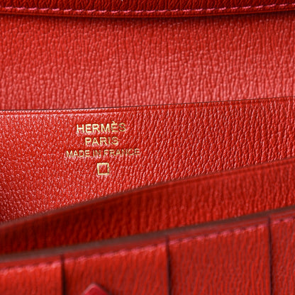 Hermes Shiny Alligator Bearn Wallet Braise 6 of 9