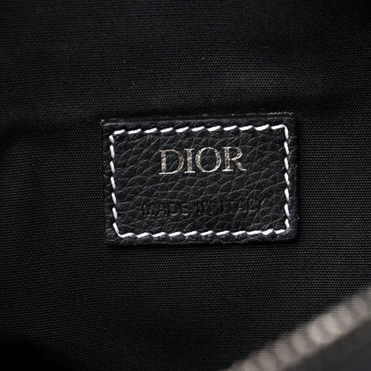 Christian Dior Grained Calfskin Kim Jones Saddle Bag Black 5 of 12