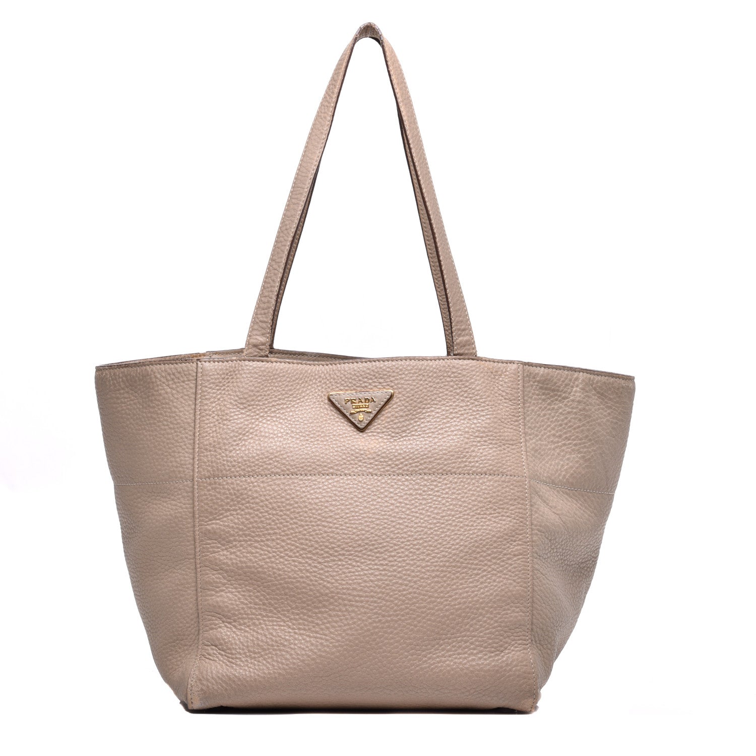 Prada Vitello Daino Shopping Tote Visone 1 of 14