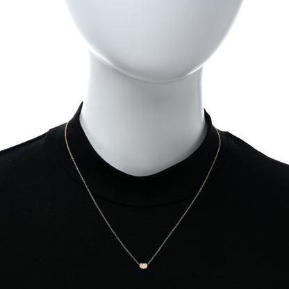 Tiffany 18K Yellow Gold Diamond Elsa Peretti 6.5mm Bean Pendant Necklace 2 of 4
