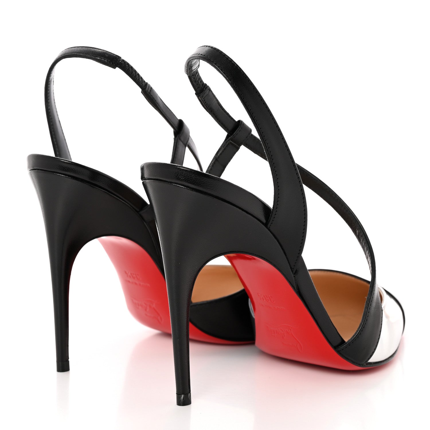 Christian Louboutin Nappa Platina 100 Pumps 38.5 Black Silver 4 of 11