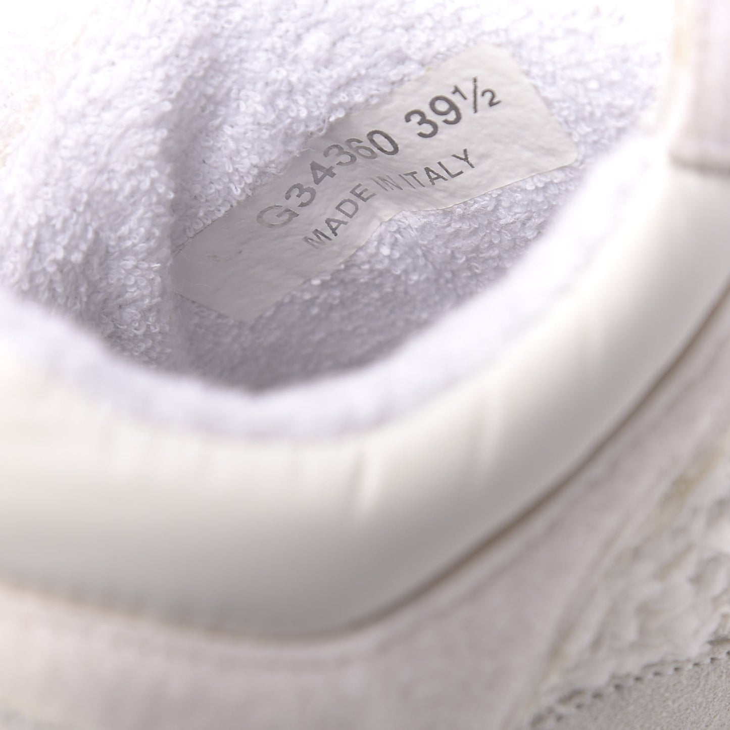 Velour Tweed CC Sneakers 39.5 White