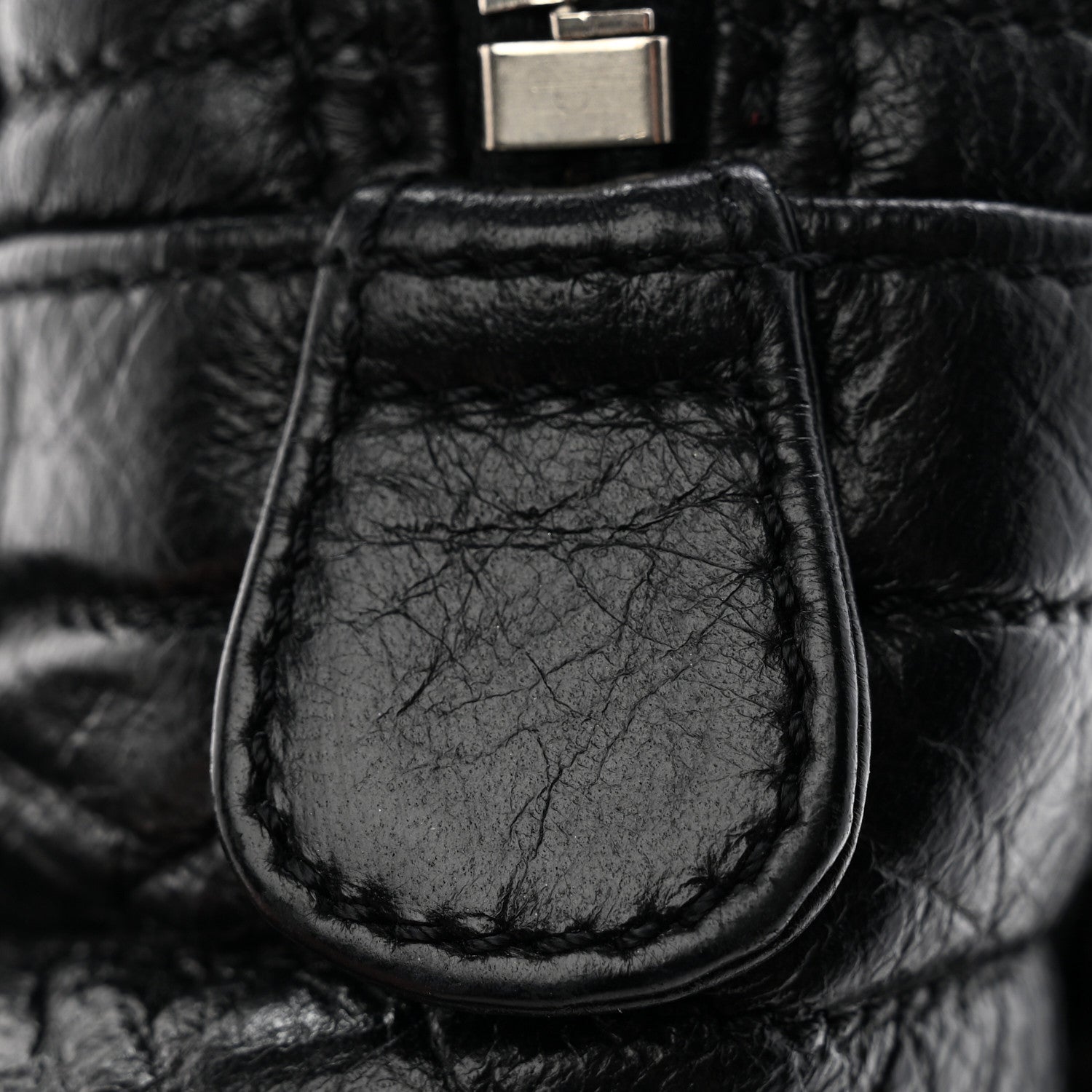 Chanel Lambskin Astrakhan Bowler Black 12 of 12