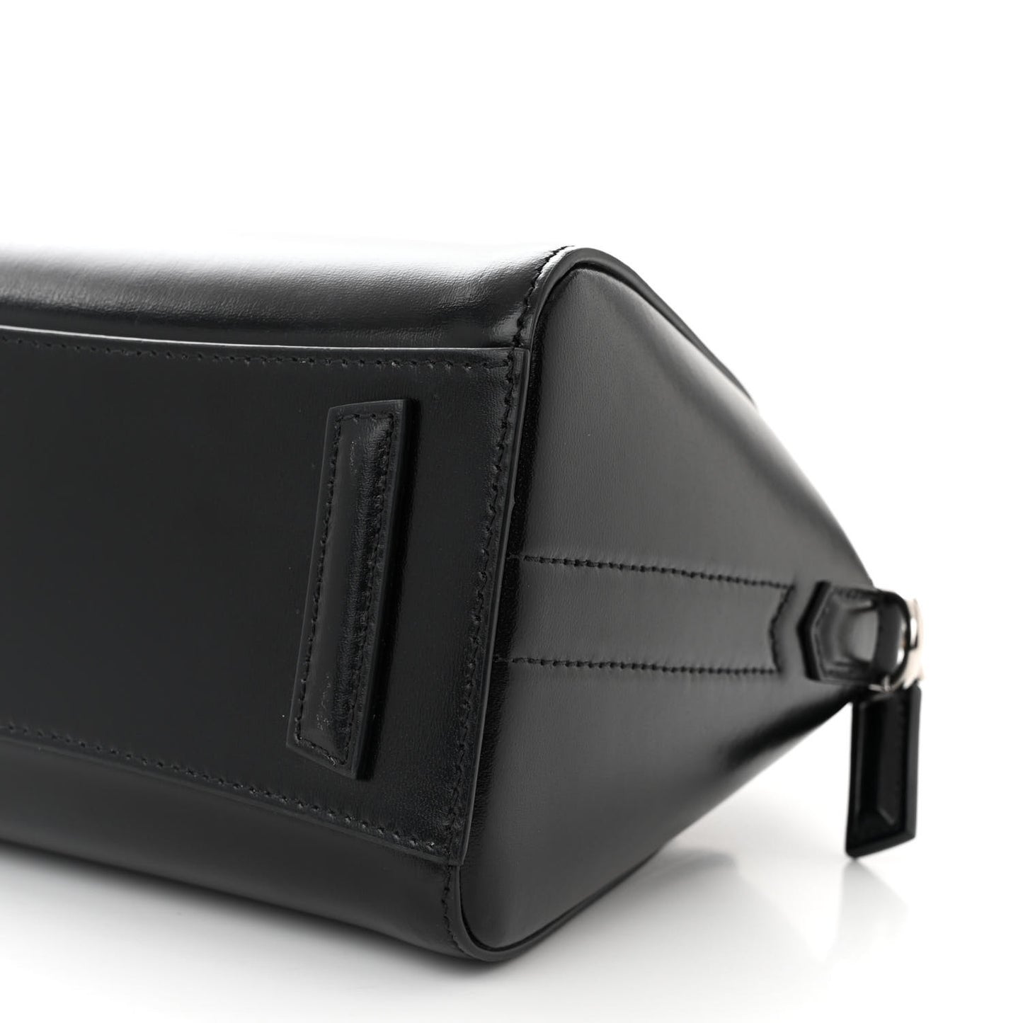 Shiny Lord Calfskin Mini Antigona Black