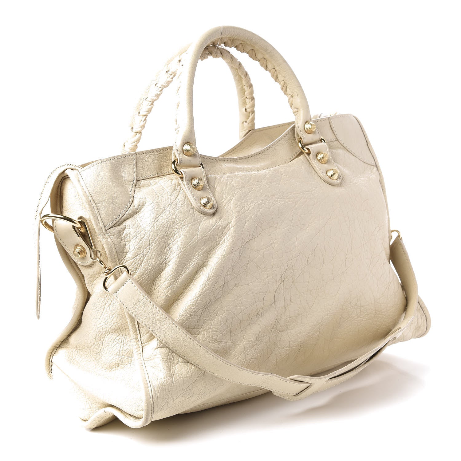 Balenciaga Agneau Giant 12 Gold Hardware City Blanc Creme Light Craie 3 of 12