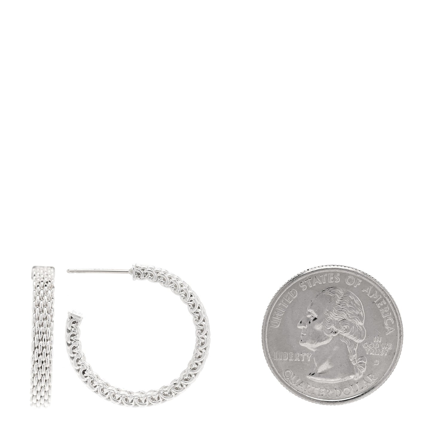Sterling Silver Narrow Somerset Hoop Earrings