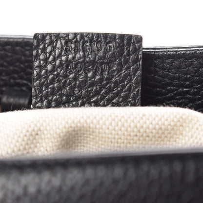 Gucci Pebbled Calfskin Medium Soho Chain Shoulder Bag Black 7 of 9