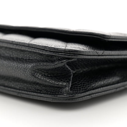 Chanel Caviar Quilted Wallet on Chain WOC Black 11 of 12