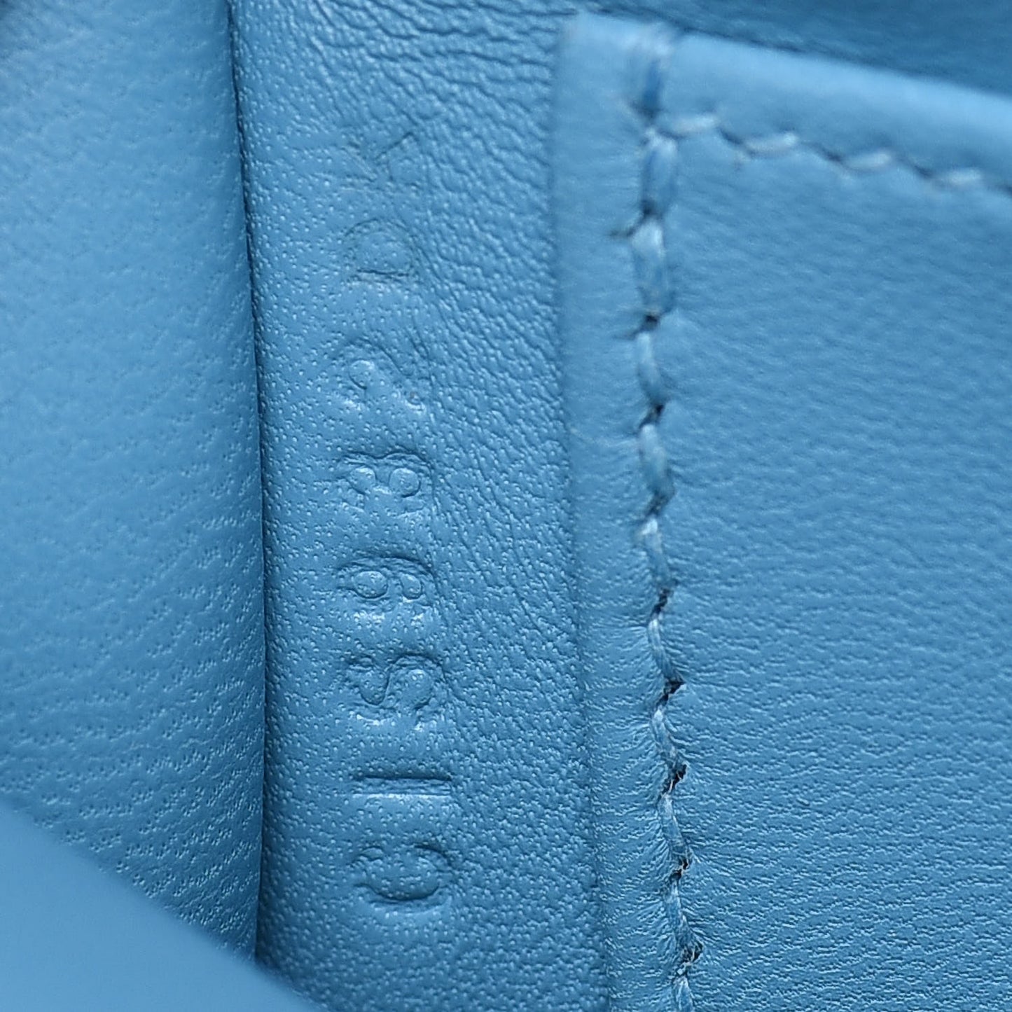 Epsom Mini Kelly Sellier 20 Bleu Du Nord