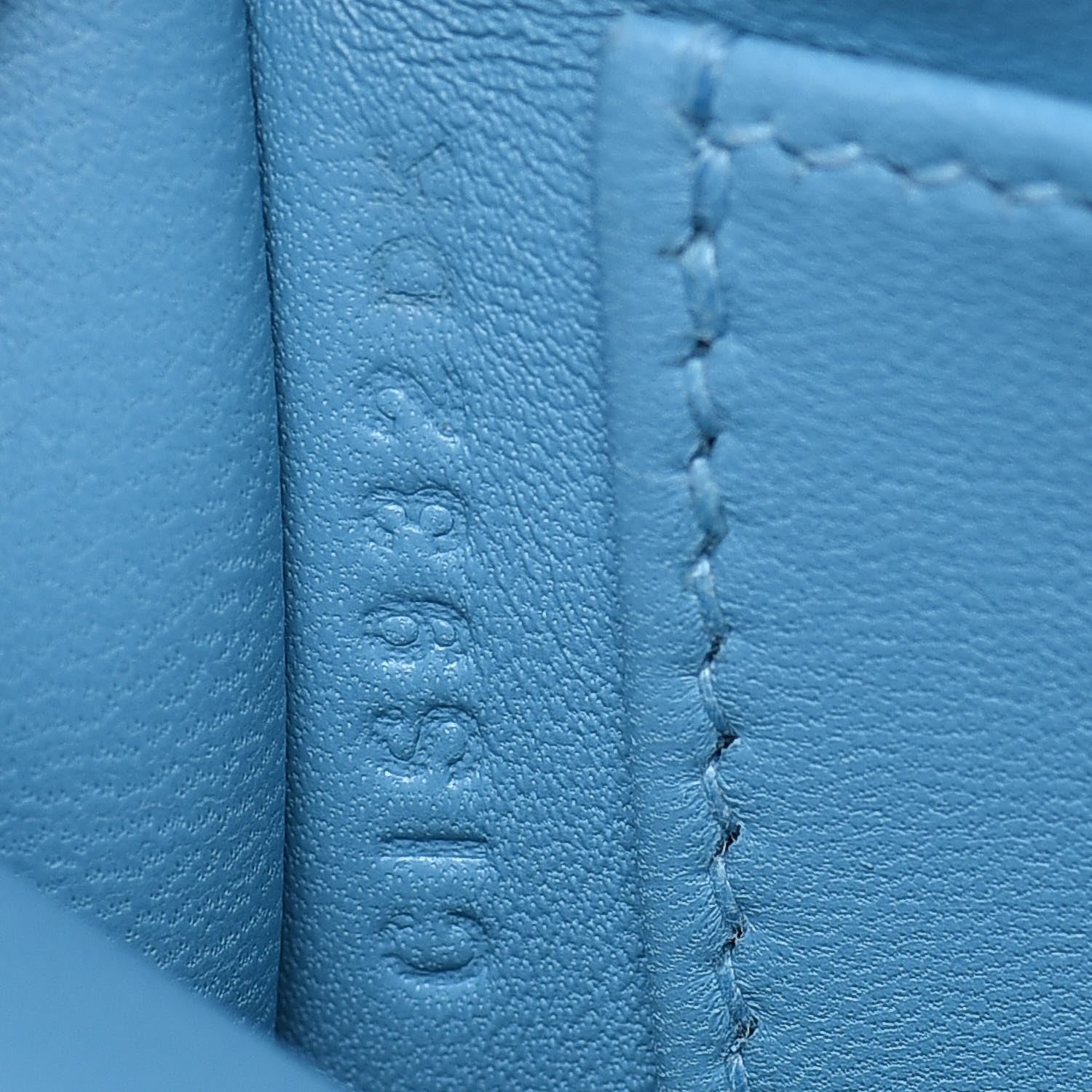 Hermes Epsom Mini Kelly Sellier 20 Bleu Du Nord 9 of 28